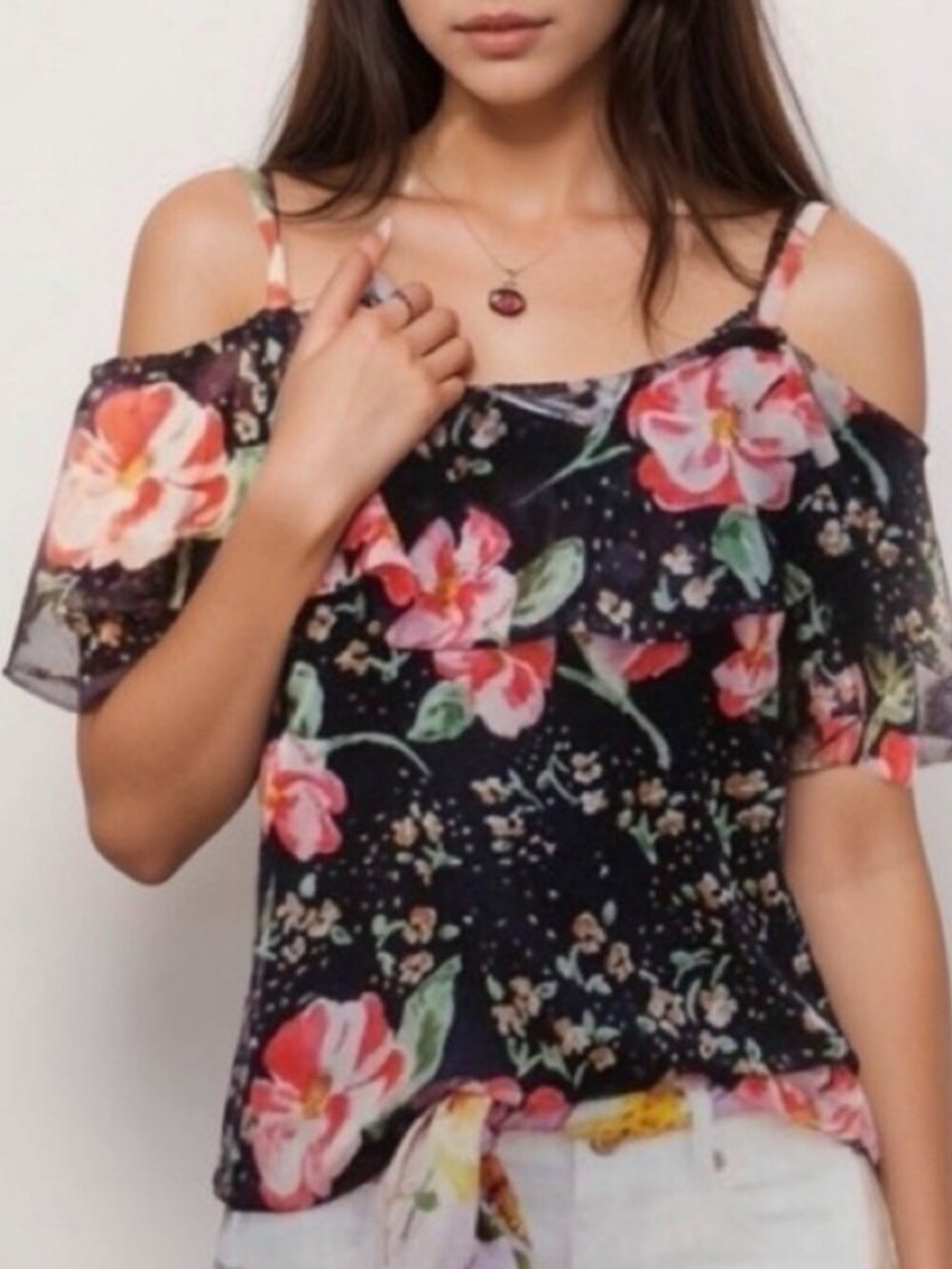 Cabi #5220 Cold Shoulder Cami Size M